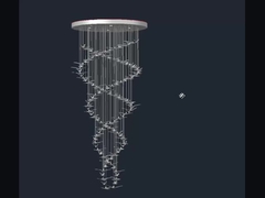 โรงแรมล็อบบี้ ลําโพงไฟส่วนตัวรูปใบเหล็ก