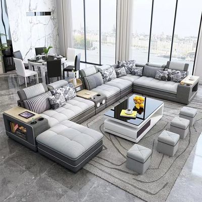 ซื้อ Light Leather Hotel Room โซฟาผสมโซฟาห้องนั่งเล่นที่ทันสมัย online manufacture