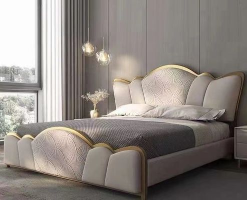 ซื้อ เฟอร์นิเจอร์ห้องนอนโรงแรมหรูหราเตียงคิงไซส์ไม้เนื้อแข็ง online manufacture