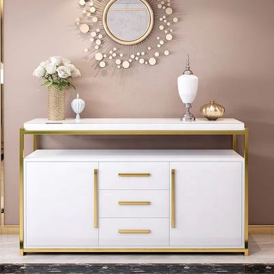 ซื้อ ตู้ไซด์บอร์ดหินอ่อน ทันสมัย ​​ปรับแต่งสีสแตนเลส online manufacture