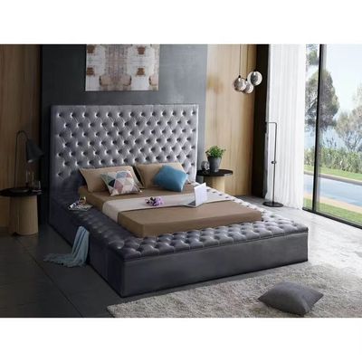 ซื้อ Modern Leather Luxury Bed Master Hotel ห้องนอนเตียงคู่ 1.8 ห้องนอนเตียงคิงไซส์ online manufacture