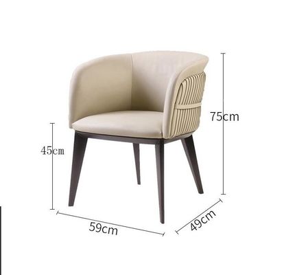ซื้อ Modern Hotel Restaurant Furniture เก้าอี้รับประทานอาหารโลหะหนังแท้ online manufacture