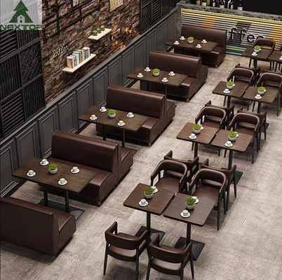 ซื้อ ร้านอาหารวินเทจบูธหนังชุดโต๊ะเก้าอี้โซฟาสำหรับร้านกาแฟคาเฟ่บาร์โรงแรม online manufacture