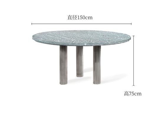 ซื้อ โรงแรมหรูร้านอาหารเฟอร์นิเจอร์รูปแบบคลื่นน้ำรอบโต๊ะอาหาร online manufacture