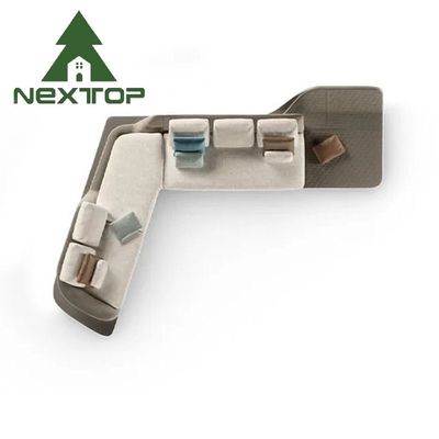 ราคาดี โรงแรมแขกมุม โซฟา สํานักงานขาย โซฟาต้อนรับ โซฟาเจรจาทรง L ออนไลน์