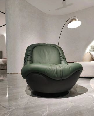 โคมไฟเชิงพาณิชย์ 360 °เก้าอี้หมุนได้ Cowhide บ้านสำนักงานสุดหรู