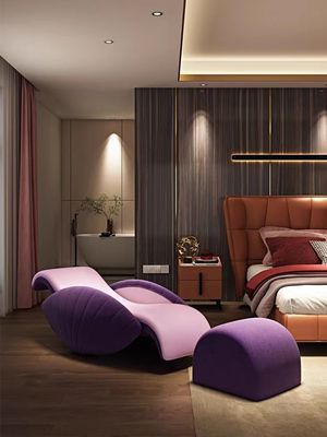เก้าอี้โซฟาห้องนอนใหญ่โรงแรมเก้าอี้เสริมสวยห้องนอนโรงแรม Shell Lazy Rocking Chair