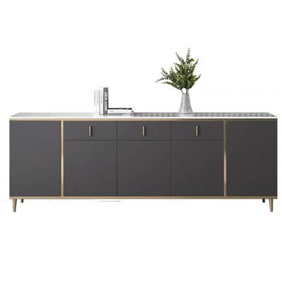 Modern Modern Light Wood Sideboard Hotel บุฟเฟ่ต์ Sideboard สุดหรู