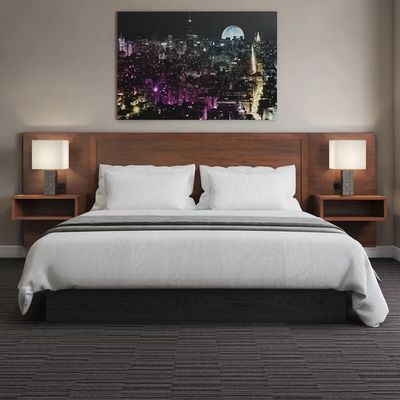 Modern Customize Contemporary Hotel Bedroom Furniture ห้องชุดห้องนอนเตียงคู่