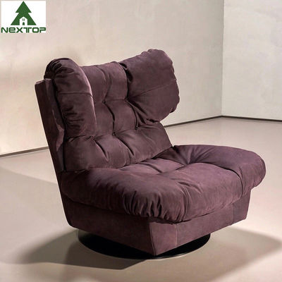 OEM Light Luxury Single Chair ห้องนั่งเล่น Creative Rotating Leisure เก้าอี้โซฟาพักผ่อน