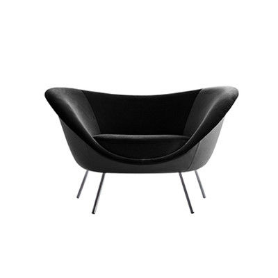 Minimalist Modern Hotel Lobby Furniture เก้าอี้โซฟากำมะหยี่เดี่ยว