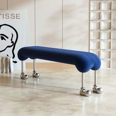 โรงแรม Velvet Star โรงแรม Bed End Stool สไตล์ครีม