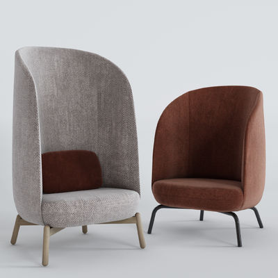 เนื้อผ้า + ไม้ Plushalle Easy Nest Chair โรงแรมตกแต่งภายใน