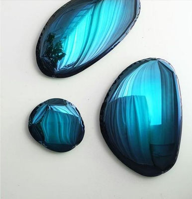 ราคาดี กระจกสแตนเลส สีฟ้าเขียวตกแต่งผนัง เฟอร์นิเจอร์โรงแรม ออนไลน์