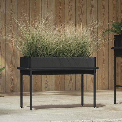 โรงแรม 5 ดาว Luxury Outdoor Black Metal Flowerpot